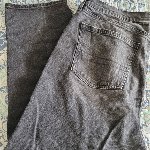 American Eagle Outfitters Dark Gray Straight Leg Jeans - Picture 2 of 3